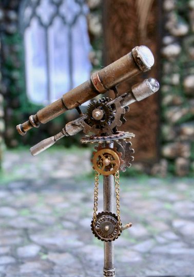 jessica dvergsten artist miniature steampunk telescope